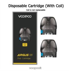 VOOPOO Pirkt - VOOPOO ARGUS AIR pod kasetė (2 vnt.) pod su 0,8 omo ritė 00V8JX535