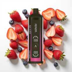 Adalya ADL 16000 PRO Puffs Disposable Vape Labai Uogų, USB-C, Skaitmeninis ekranas
