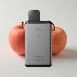 Adalya AD 10000 Pufų Disposable Vape Dvi Obuolės, Space Gray, USB-C