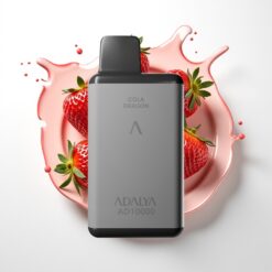 Adalya AD 10000 Puffs Disposable Vape Braškiai Šlakas (Space Gray, USB-C, 2%)