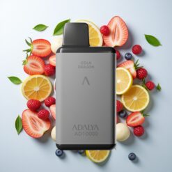 Adalya AD 10000 Puffs Disposable Vape Mėlynasis Ledas (Space gray, USB-C, 14 ml)