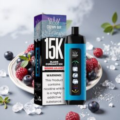 Al Fakher 15k Ice Adjust Clouds Disposable Įrenginys Juodųjų Serbentų Ledas