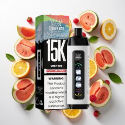 Al Fakher 15k Ice Adjust Clouds Nešiojamas Įrenginys Lush Ice (15000 užsikvėpimų, 22ml)