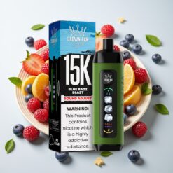Al Fakher 15k Ice Adjust Clouds Vienkartinis Įrenginys Mėlynųjų Serbentų Sprogimas