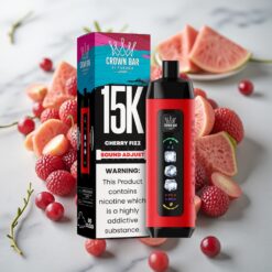 Al Fakher 15k Ice Adjust Clouds Vienkartinis Įrenginys Vyšnių Putojantis/15000 užkvepimų/22ml