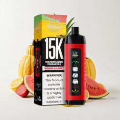 Al Fakher 15k Ice Adjust Debesis Vienkartinis Įrenginys Arbūzas Ananasas 15000 Puffų 22ml