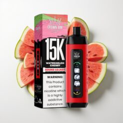 Al Fakher 15k Ice Adjust Debesis Vienkartinis Įrenginys Arbūzas Vyšnia 15000 Puffų 22ml
