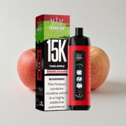 Al Fakher 15k Ice Adjust Debesis Vienkartinis Įrenginys Dvi Obuolys