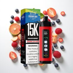 Al Fakher 15k Ice Adjust Debesis Vienkartinis Įrenginys Vynuogių Uoga 15000 Puffų