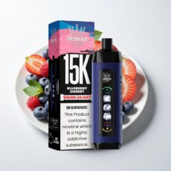 Al Fakher 15k Ice Adjust Debesys Vienkartinis Įrenginys Mėlynųjų Uogų Vyšnių