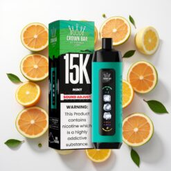 Al Fakher 15k Ice Adjust Debesys Vienkartinis Įrenginys Mėta 15000 Dūmai 22ml