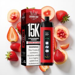 Al Fakher 15k Ledas Koregaguojami Debesys Panaudojimo Įrenginys Braškių Pundukas (15000 užsispyrimų, 22ml)
