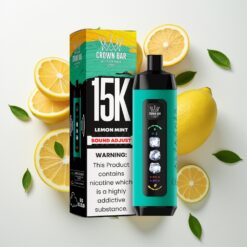 Al Fakher 15k Ledas Koregavimas Debesis Vienkartinis Įrenginys Citrina Mėta 22ml 15000 Pūkų