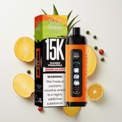 Al Fakher 15k Ledas Koreguojami Debesis Vienkartinis Įrenginys Mango Ananasas