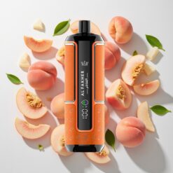 Al Fakher Crown Bar 15K Hypermax Nešiojamasis Vaporizatorius Persikų Ledas 22ml 15K Smūgių