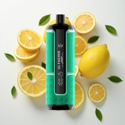 Al Fakher Crown Bar 15K Hypermax Vienkartinis Iškvepiklis Citrinų Mėta 22ml 15K DTL