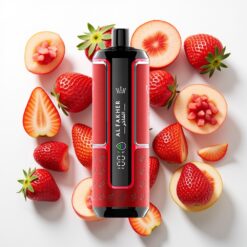 Al Fakher Crown Bar 15K Hypermax Vienkartinis Vape Rinkinys Braškių Punch, 15K Puffų, 6mg/ml