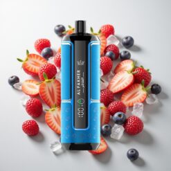 Al Fakher Crown Bar 15K Hypermax Vienkartinis Vape Rinkinys Uogų Ledas, 22ml, 15K Pūkų