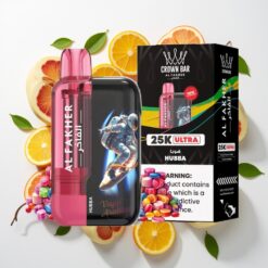 Al Fakher Crown Bar Ultra 25K Disposable Vape Hubba (25 000 užsikvėpimų, 22ml skysčio)