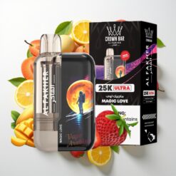 Al Fakher Crown Bar Ultra 25K Vienkartinis Garintuvas Magiška Meilė (25K užpūtimų, 22ml)