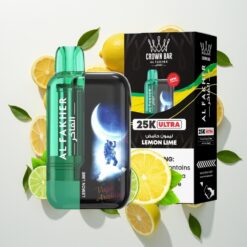 Al Fakher Crown Bar Ultra 25K Vienkartinis Išgarintuvas Citrinų Laimų, 22ml, 50mg/ml