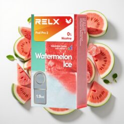 RELX Pod Pro 2 Arbūzo Ledas 0% Nikotino, 1.9ml, 600 užsispūrimų