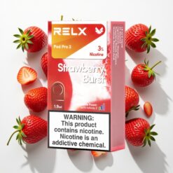 RELX Pod Pro 2 Braškės Sprogimas 3% Nikotino 1,9ml 600 Dūmų