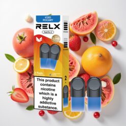 RELX Pod Pro 2 Gėrimas-Saldžiais Ledais Nikotino kiekis: 1,8% Pūsai: 600 Talpa: 1,9ml