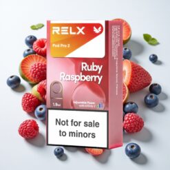 RELX Pod Pro 2 Mėlynų Aviečių Skonis, 0% Nikotino, 1,9ml