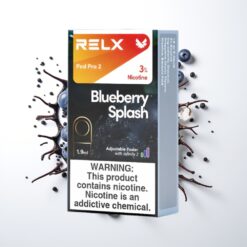 RELX Pod Pro 2 Mėlynų Uogų Skonis Nikotino Lygis 3% Talpa 1.9ml