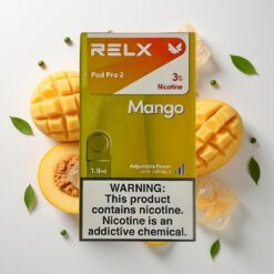 RELX Pod Pro 2 Mango Ledas Nikotino lygis 3% Talpa 1,9ml