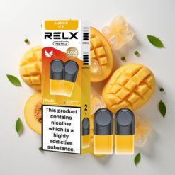 RELX Pod Pro 2 Mango Šaltis (1,8% nikotino, 1,9ml, 3 įtampos režimai)