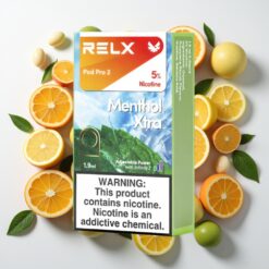 RELX Pod Pro 2 Mentolis Xtra 5% nikotino 1,9ml 600 užkvepimų