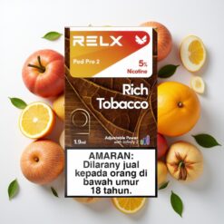RELX Pod Pro 2 Turtingasis Tabakas Nikotino lygis 5% 1.9ml 600 užkvepimų