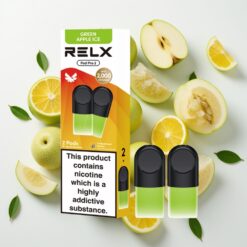 RELX Pod Pro 2 Žaliojo Obuolio Ledas 1,8% Nikotino, 1,9ml, 600 užtraukimų