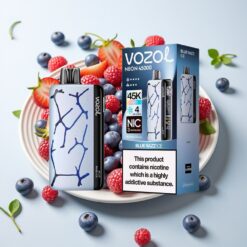 Vozol Neon 45K 45000 Pūkų Disposable Vape Mėlynojo Uogienės Ledas, 20ml, 800mAh