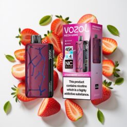 Vozol Neon 45K 45000 Puffs Disposable Vape Braškė Margarita (20ml, 50mg, 800mAh)