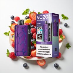 Vozol Neon 45K 45000 Puffs Disposable Vape Uogų Mėta, 20ml, 800mAh