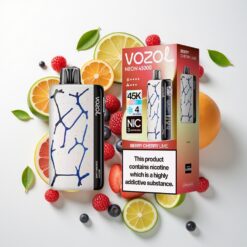Vozol Neon 45K 45000 Puffs Disposable Vape Uogų Vyšnių Citrinos