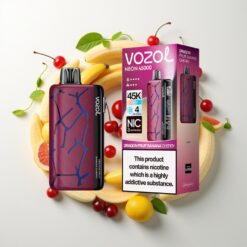 Vozol Neon 45K 45000 Puffs Vienkartinis Vapas Dragūnas Bananas Vyšnia Su 800mAh Baterija Ir 20ml Skysčio