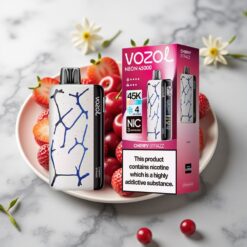 Vozol Neon 45K 45000 Puffs Vienkartinis Vapas Vyšnių Strazz 20ml 800mAh